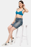 Intimacy Padded Non Wired Medium Coverage T-Shirt Bra - Sky Blue — thumbnail 6